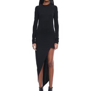 NWT JONNY COTA ASYMMETRICAL MINI DRESS IN BLACK